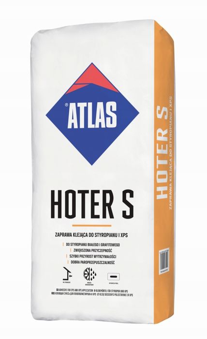 Atlas Hoter S - zaprawa klej do XPS - 3 worki