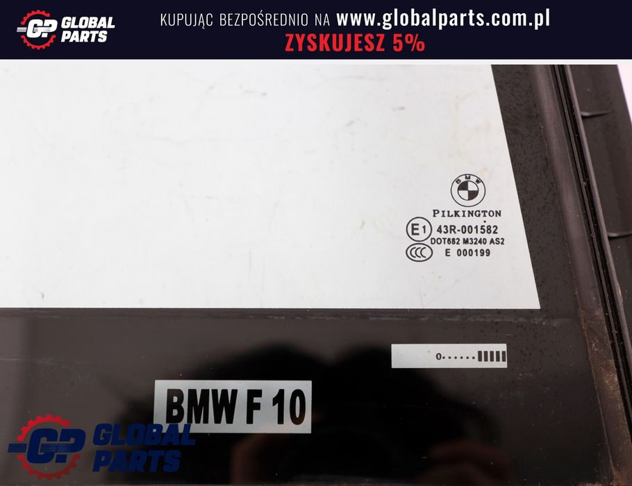 BMW F10 Prawa Szyba Drzwi Trójkąt Prawy Tył