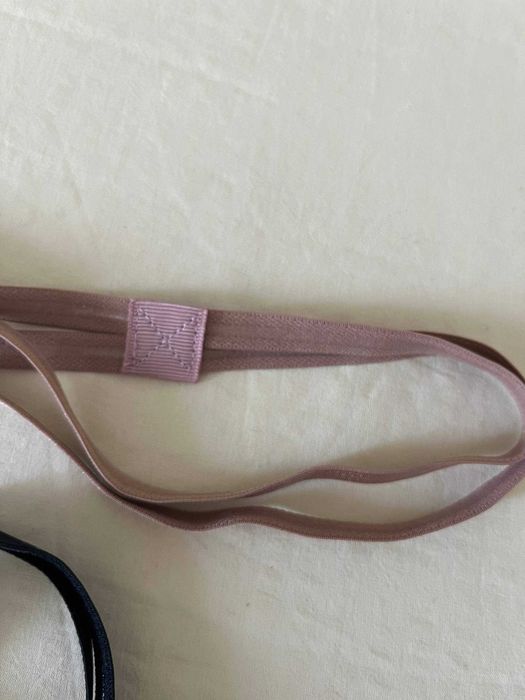 Bandoletes elásticas para o cabelo – 2 unidades (creme e preta) OYSHO