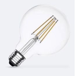 lampada led filamento 10w 2700K 95mm casquilho e27 G95