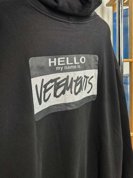 Худі VETEMENTS "HELLO" | Бавовняна Преміум Кофта Ветементс