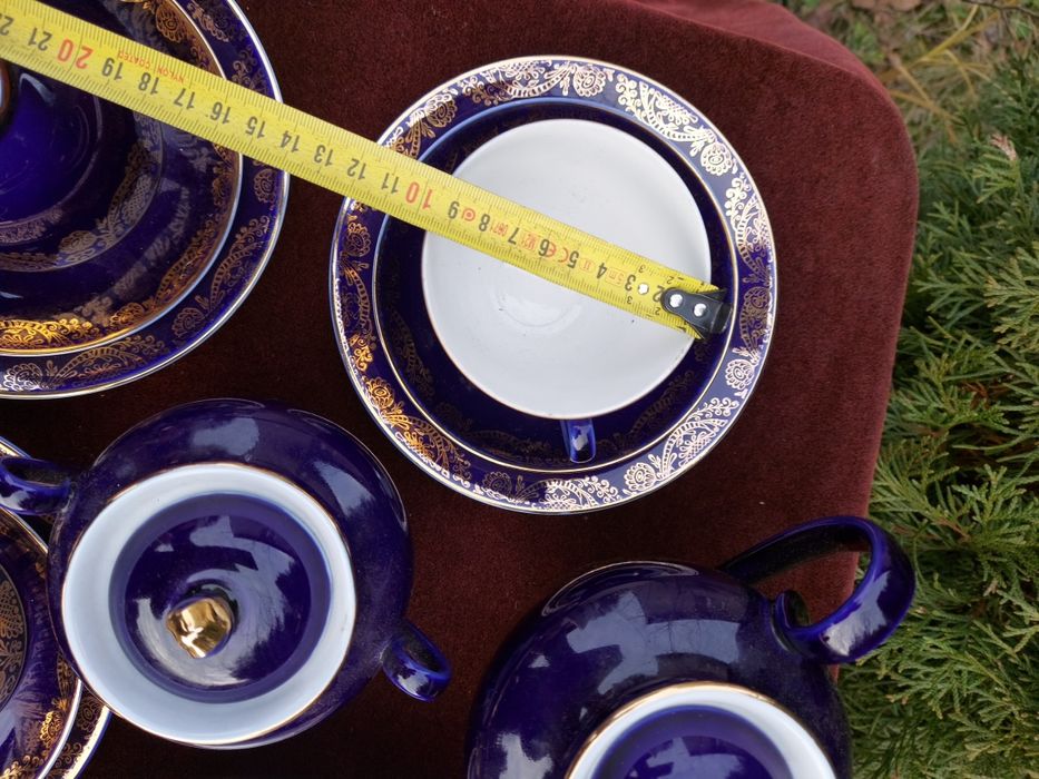 Servis  kawowy Lomonosov kobalt 6 osob