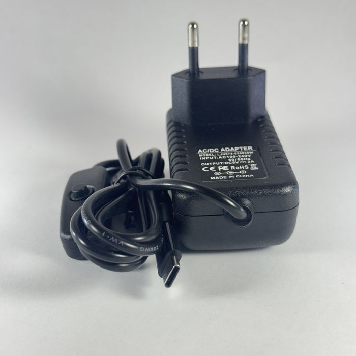 Блок живлення 5V 3A USB-C для Raspberry Pi 4 (з вимикачем)