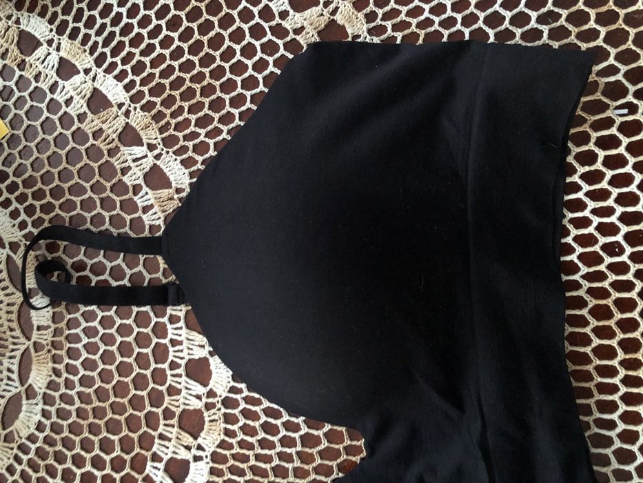 Wygodny Bezszwowy Biustonosz / Top – Rozmiar 3XL (czarny)