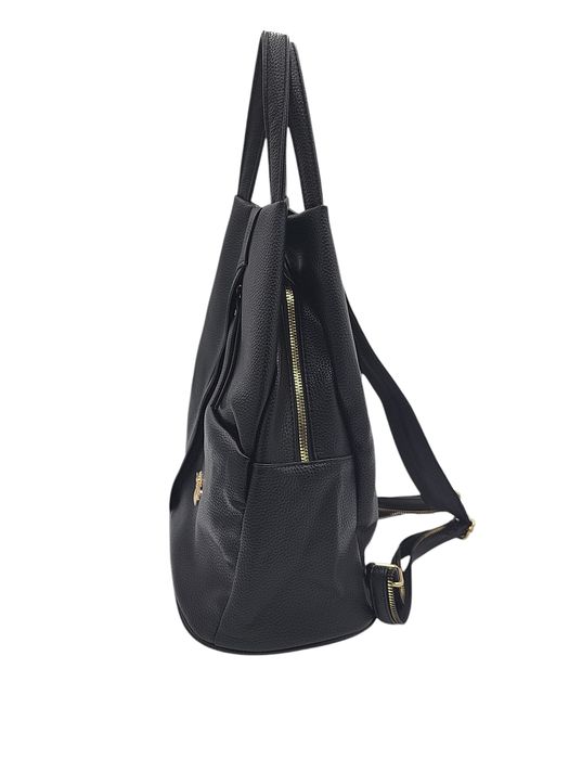 Plecak torebka 2 w 1 czarny z pszczółką