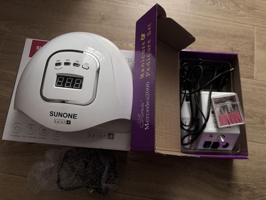 Lampa i frezarka do paznokci