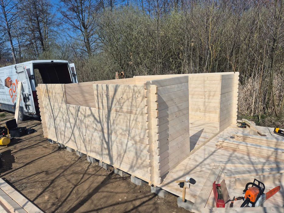 Od ZARAZ*domek letniskowy na działkę ROD*5x4*20m*ściany grub. aż 34mm