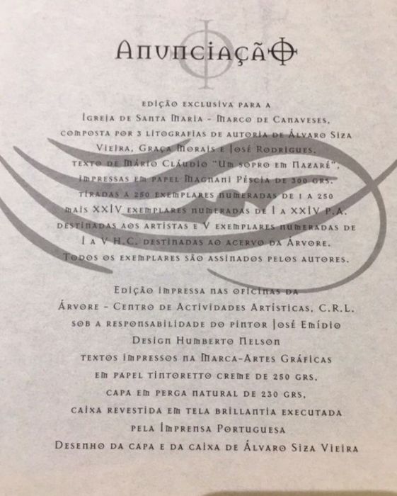 Litografia série limitada Siza Vieira - Graça Morais - José Rodrigues