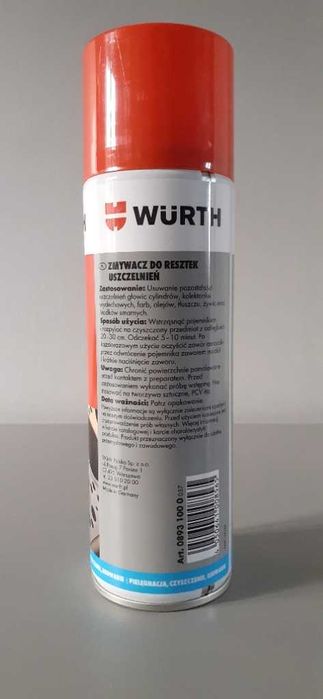 WURTH Zmywacz do resztek uszczelnień 300ML zestaw 3 sztuk