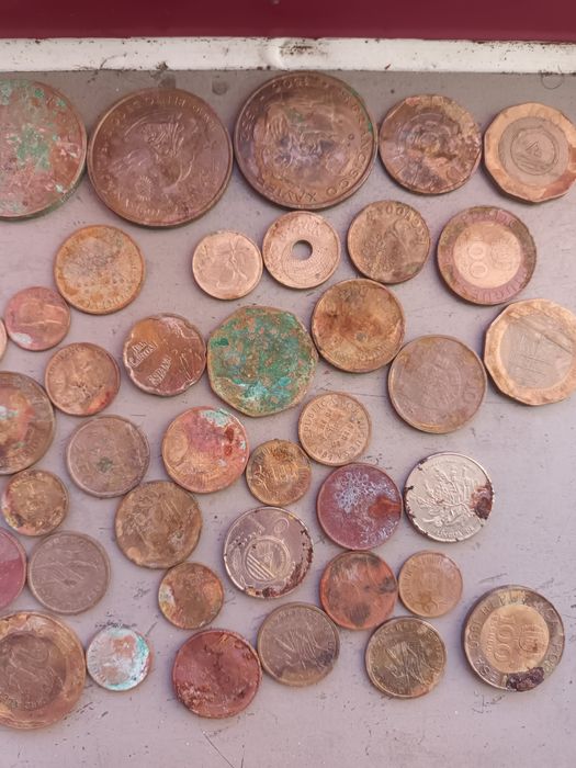 Moedas antigas Portugal e Cabo-verde