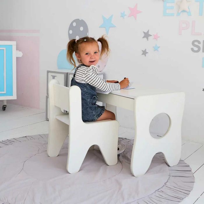 Комплект дитячих меблів столик та стільчик 70×45×51 стіл та стілець