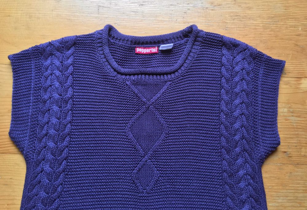 Sweter długi tunika dziewczęca rozm. 134/140