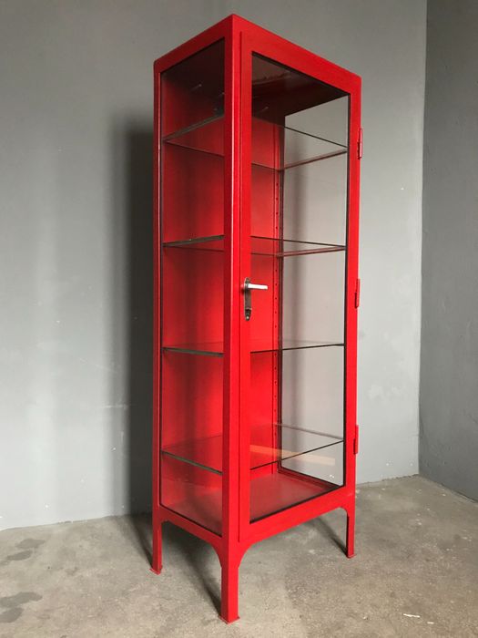 Witryna LOFT szafa INDUSTRIALNA przeszklona szafka medyczna