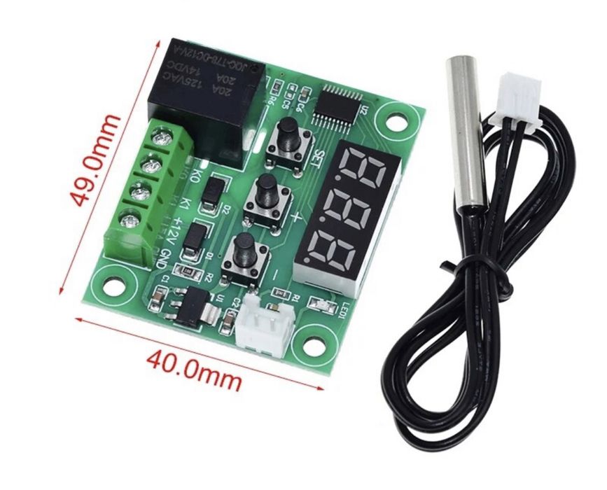 W1209 Терморегулятор для інкубатора 12v