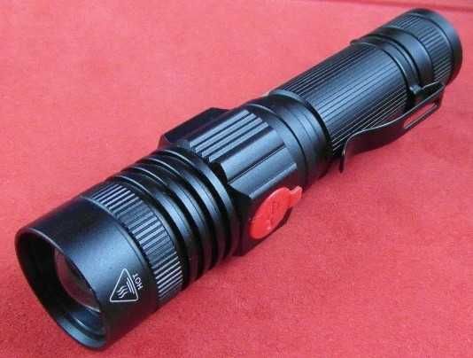 Latarka Rehkittz S2600 Ładowana 2500mah 18650 2x Led zoom + Cob Magnes