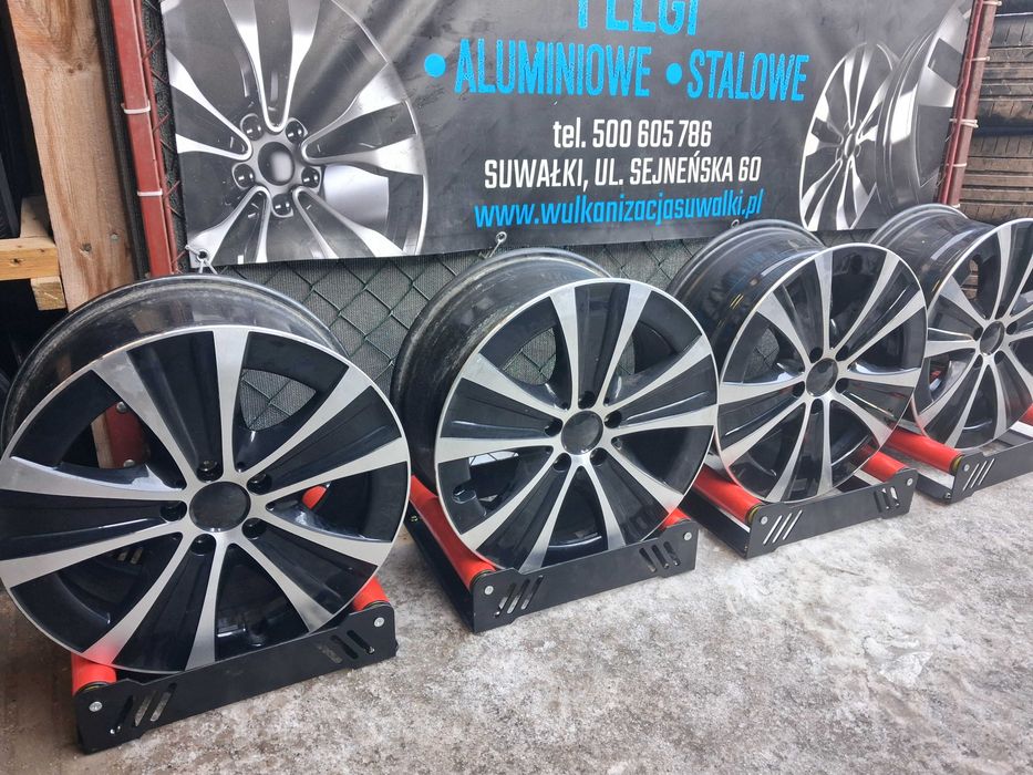 4x używane felgi alu R18 5x112 Audi A3 A4 A6 Q3 Q5 Vw Skoda Seat Merc