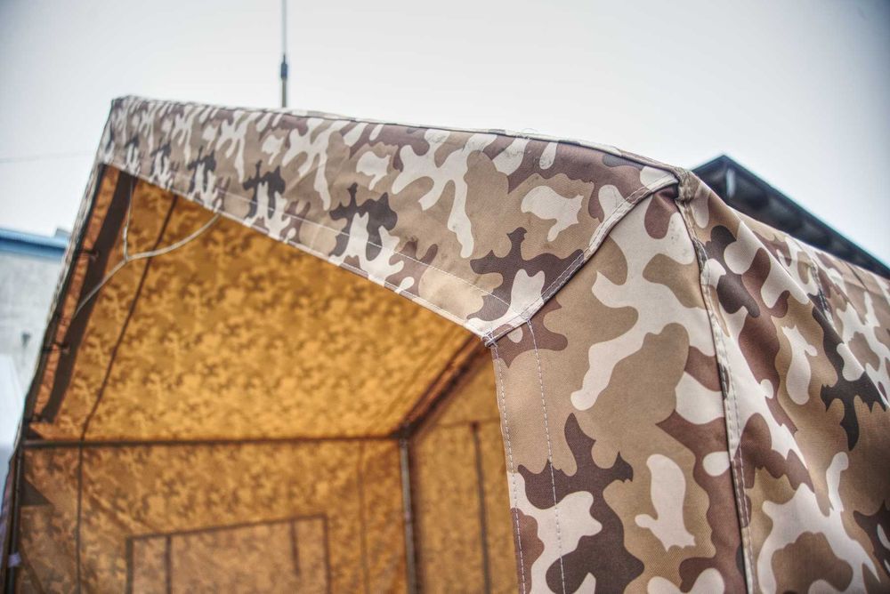 5x6x2m Sezonowy wzmocniony Namiot wędkarski harcerski militarny moro piaskowe S+