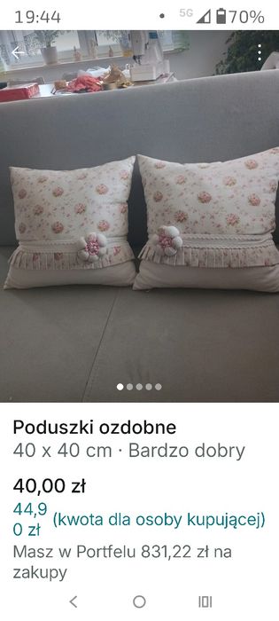 Poduszki dekoracyjne 40*40