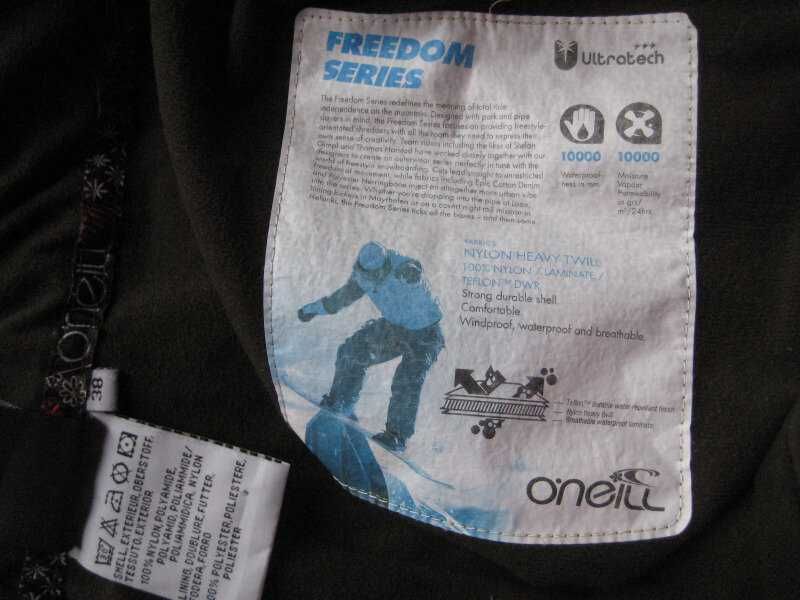 Штаны зимние лыжные горнолыжные Oneili Waterproof США размер L-XL