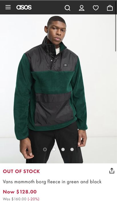 Мужская кофта пуловер свитшот худи лонгслив VANS MAMMOTH Mens
