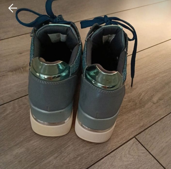 Sneakersy brokatowe Romeo gigli