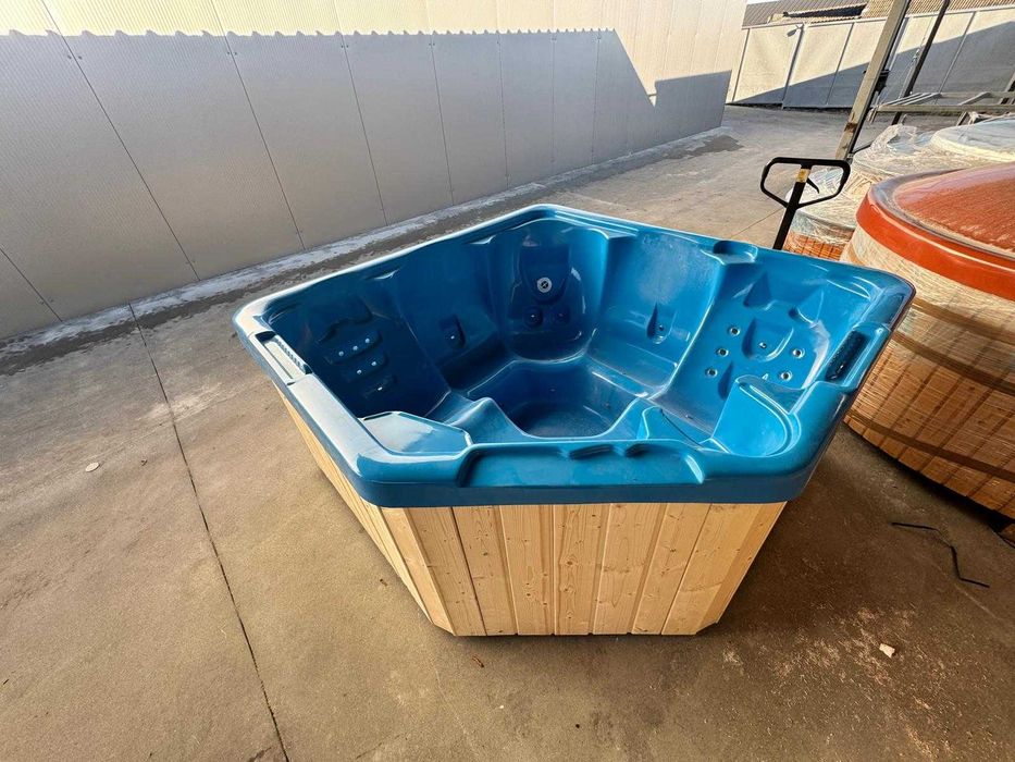 Balia bania jacuzzi zestaw masaż piec LED pokrywa OD RĘKI basen NOWOŚĆ
