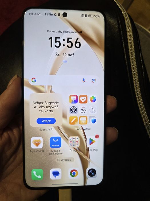 Honor 200 telefon smartfon jak nowy czarny Gratisy