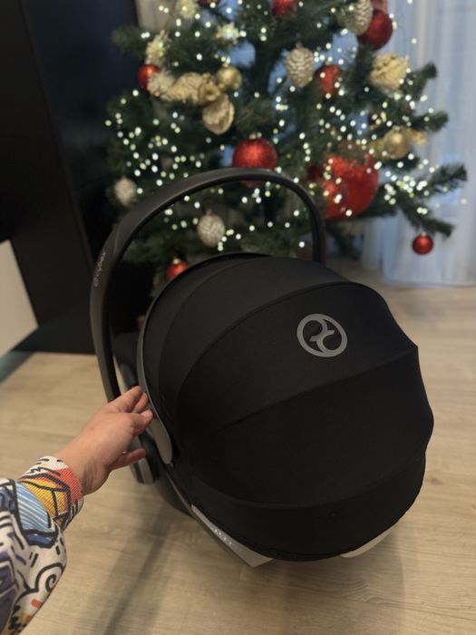 Автокрісло Cybex Cloud Z2 (T) i-Size deep Black до Priam Platinum