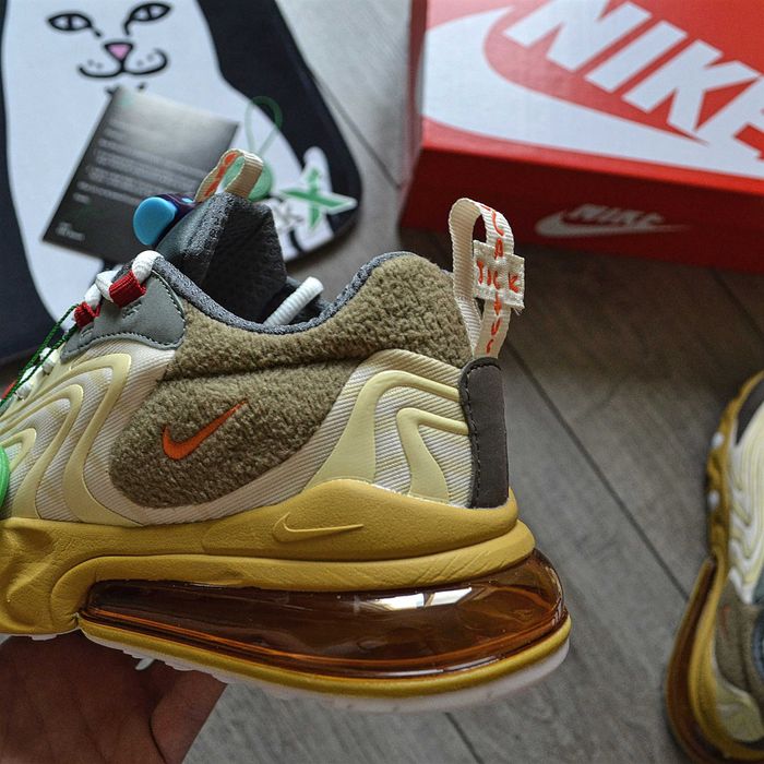 Чоловічі кросівки Travis Scott X Nike Air Max 270 React "Cactus Trails" Розміри 40-45