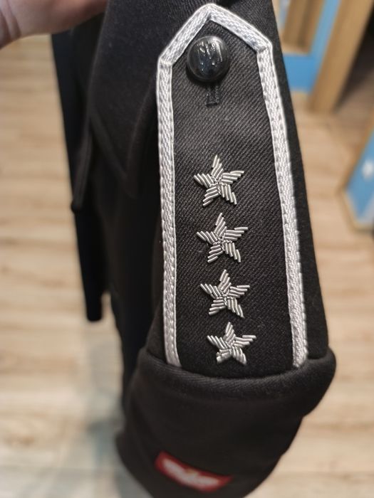 Płaszcz męski czarny sił powietrznych wzór 215/MON