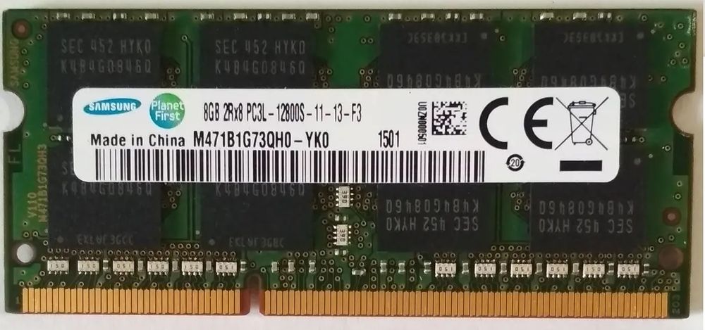 Оперативна пам’ять Samsung DDR3L 8GB 1600Mhz