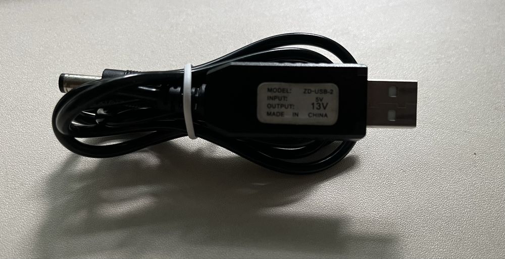 Кабель для роутера від павербанка USB DC 5v to 12v