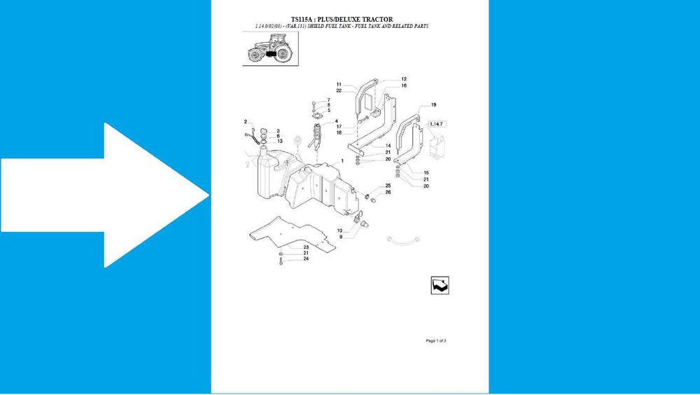 New Holland ts 115a KATALOG CZĘŚCI po Polsku