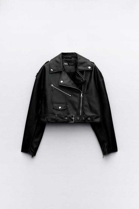Куртка вкорочена косуха zara