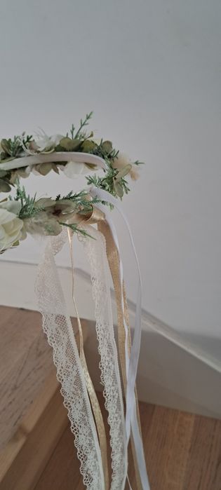 Wianek komunia kwiaciarnia hand made boho