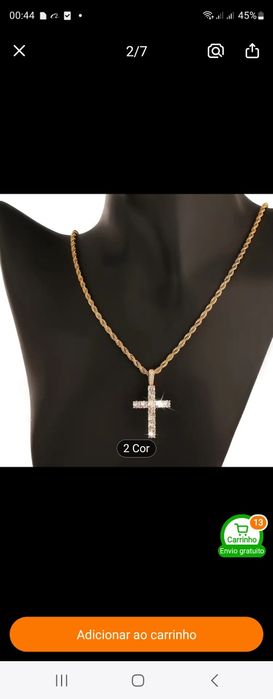 Joia homem aço com caixa