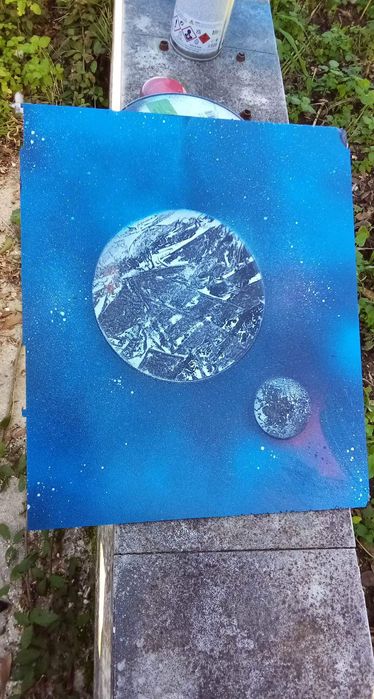 1° impacto-  pintura em base de acrílico