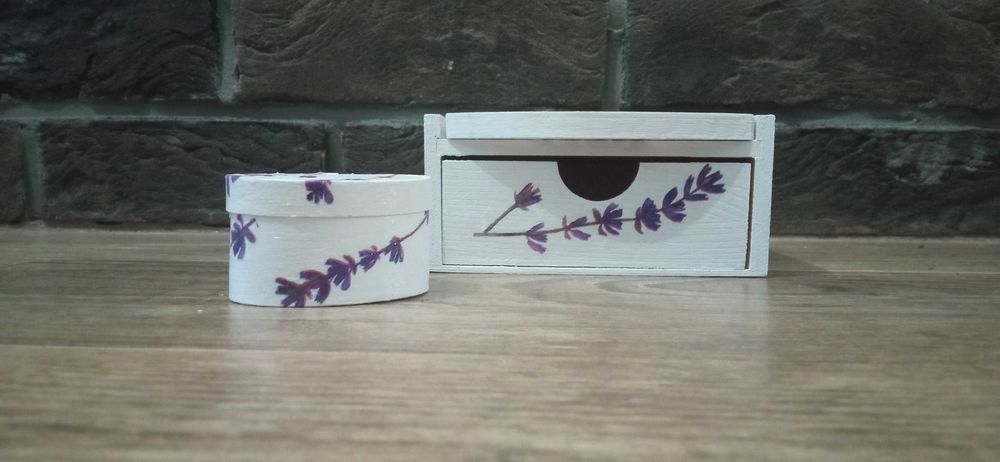 Mini toaletka szkatułka zestaw
