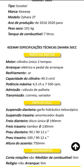 Mota Zahara Keeway 50 cc 2T