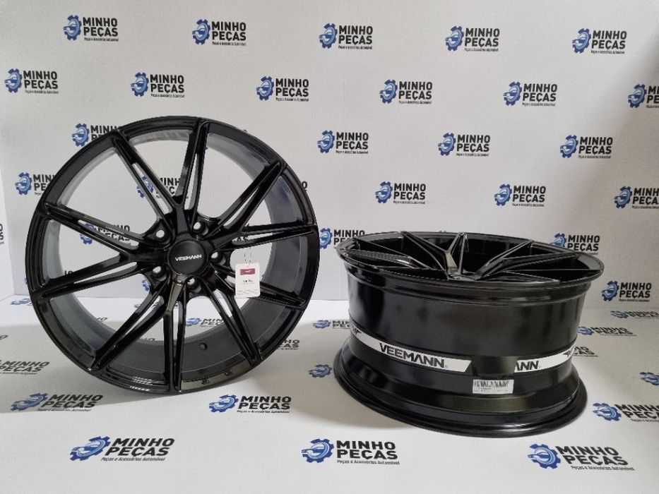 Jantes Veemann (V-FS49) em 19" (5x120) Preto Brilho