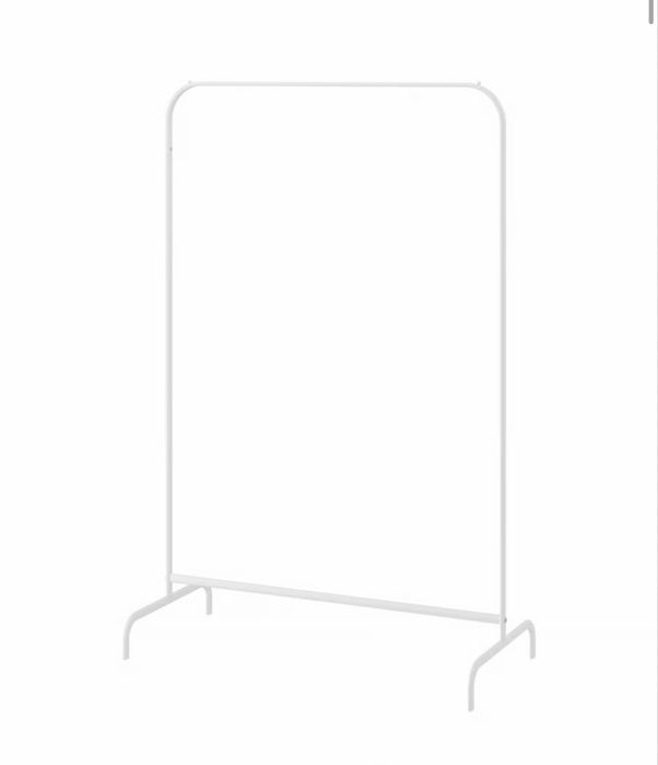 Charriot; suporte para cabides branco 99x152cm