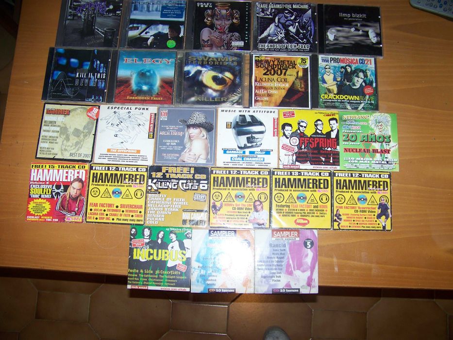 30 cds de heavy metal e rock