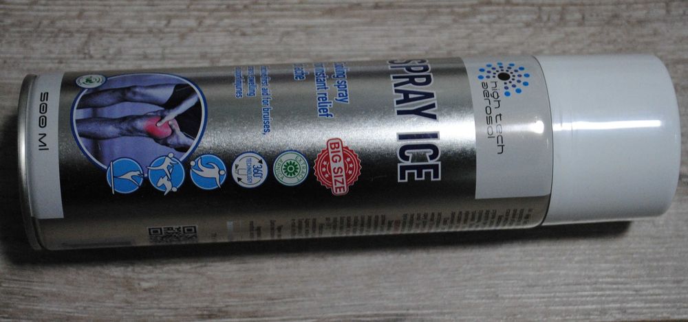 При епіляції, травмах спрей охолоджувач HTA SPRAY ICE об'єм 500 мл