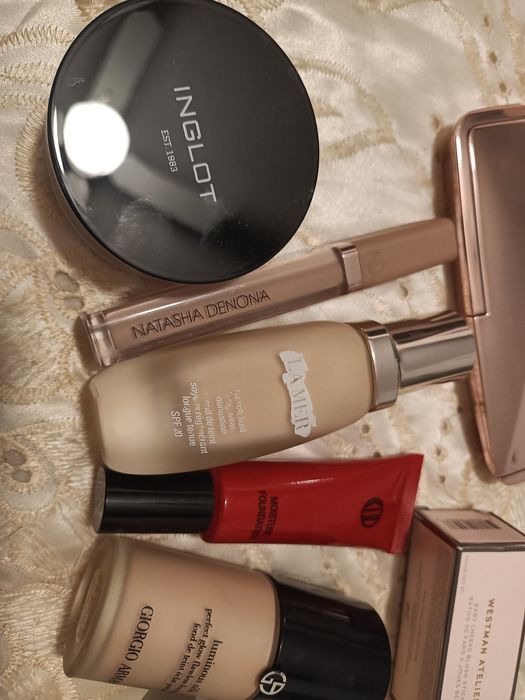 Zestaw kosmetyków, podkład,róż westman atelier, La mer