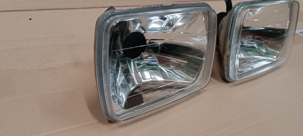 Fiat 126p lampy przednie clear tuning H4 homologacja EU nowe