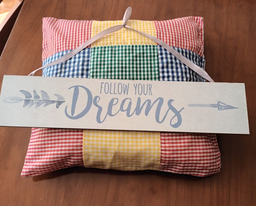 Conjunto de almofada + Frase motivacional