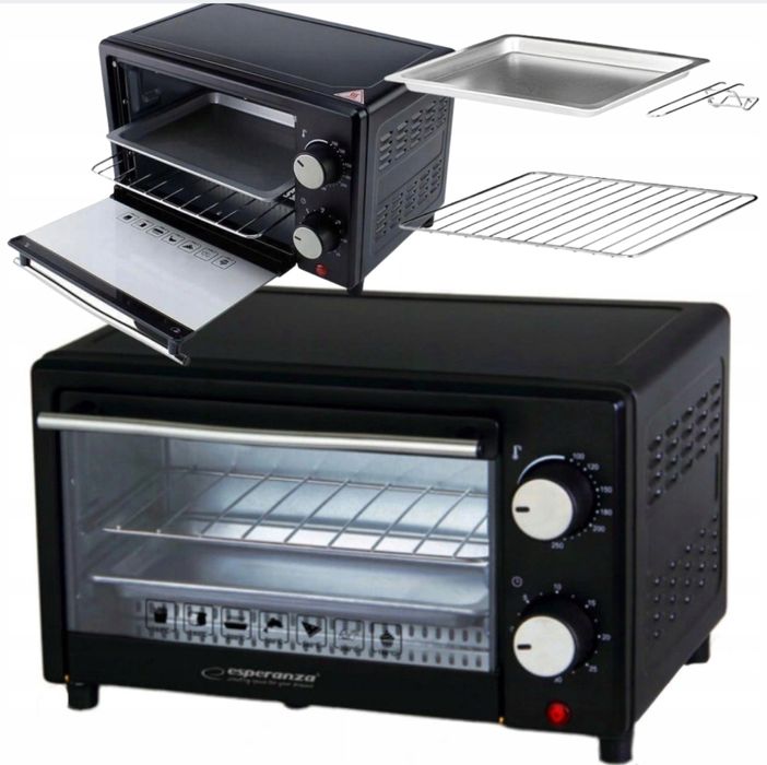 Mini Piekarnik Elektryczny do Pieczenia Podgrzewania 10L 900W Prezent