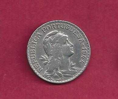 Republica  1$00    Escudo   1944   Alpaca