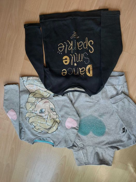 Bluzy 3-pak dziewczynki r. 116-122