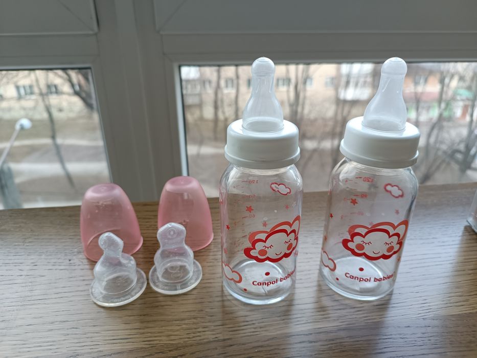 Пляшечка для годування, canpol babies, скляна пляшечка для годування